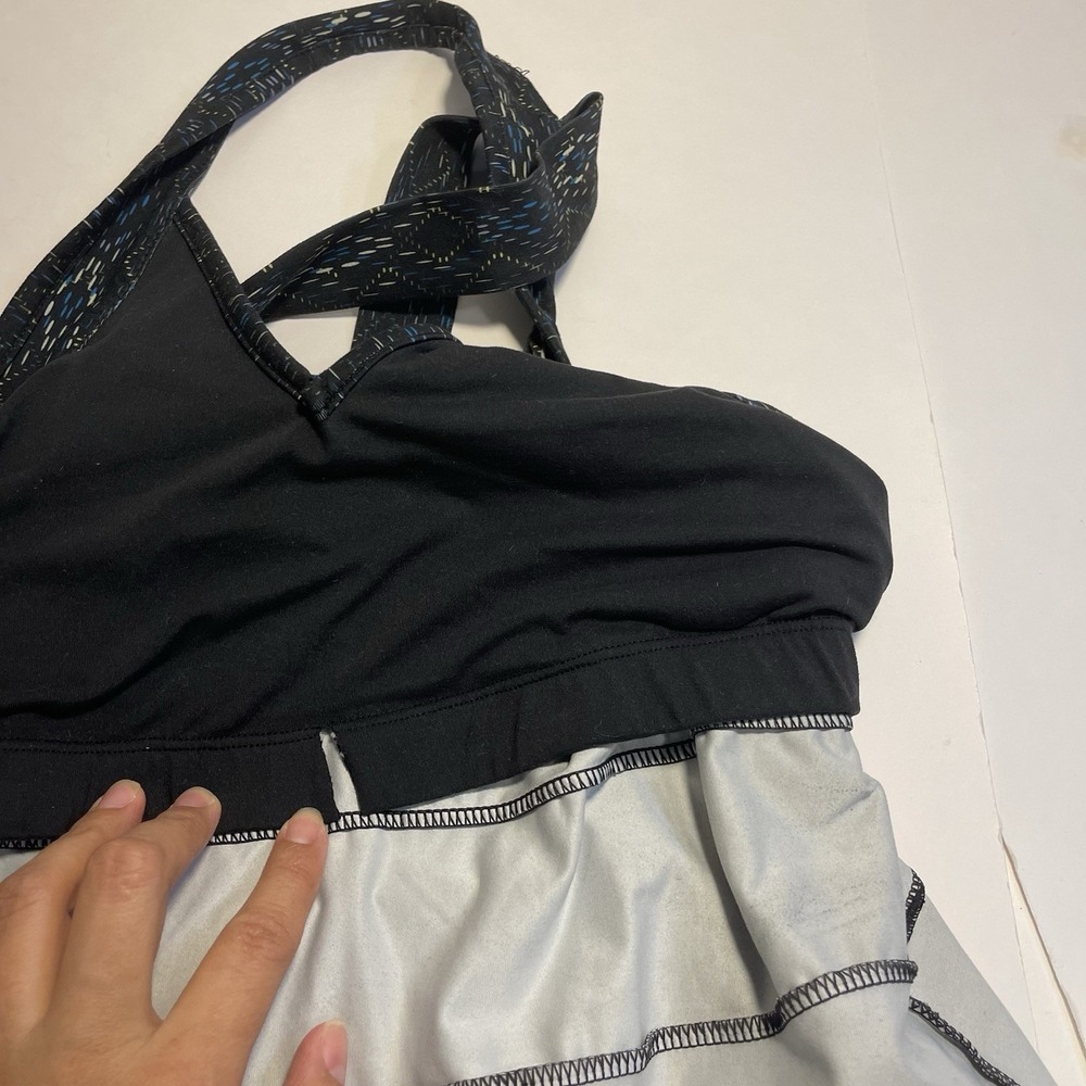 Merrell Ellsworth Peformance Dress Black, Blue Sz M Built In Bra Outdoor - Picture 10 of 11